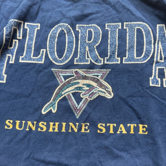 Vintage 90s Florida Sunshine State T-Shirt - Russell Athletic T-Shirt - 3XL - Picture 10 of 12